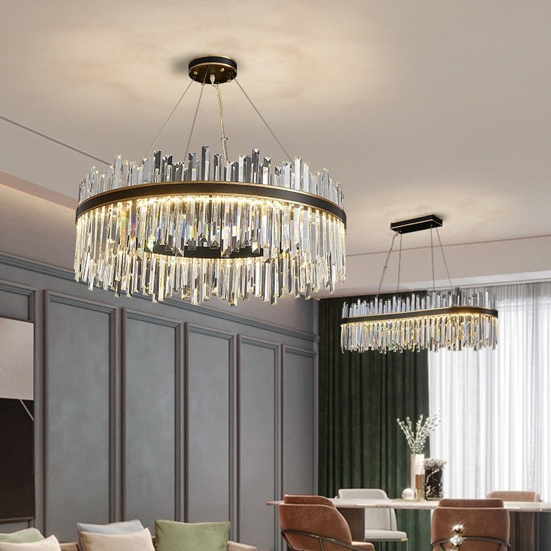 Black Gold Crystal Chandelier