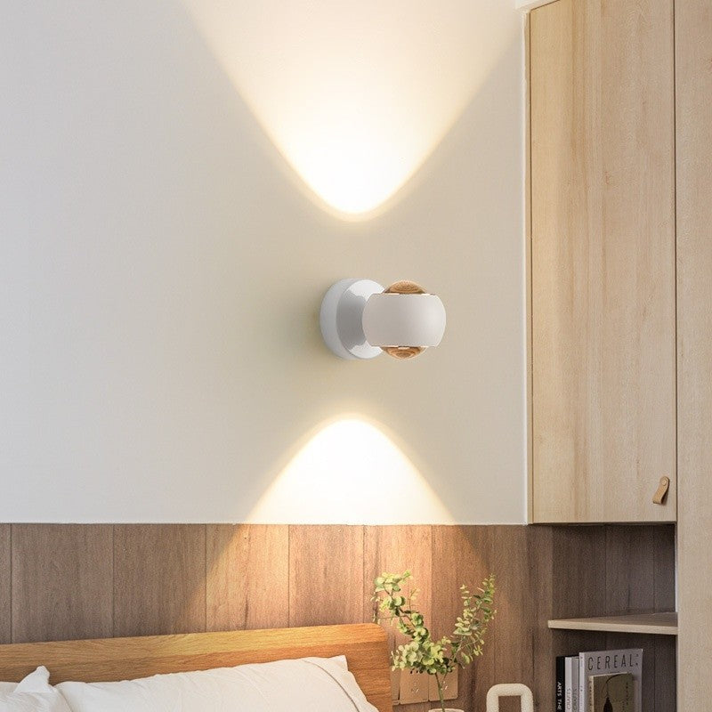 Rotatable Aluminum Glass Wall Lamp